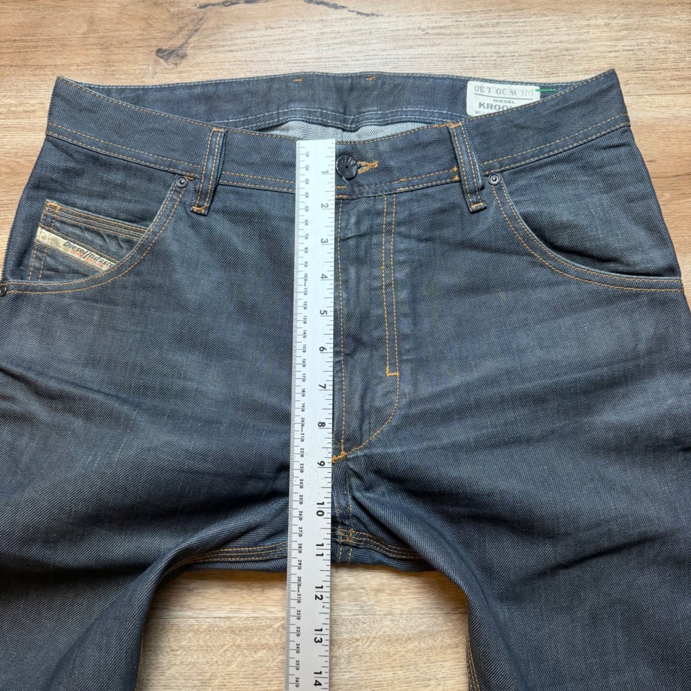Diesel Krooley Jeans Mens 30x30 Dark Indigo Slim Carrot Fit Made in Italy 0088Z - Picture 11 of 14